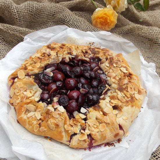 Sweet Cherry and Almond Galette