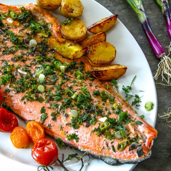 Salmon with Summer Herbs