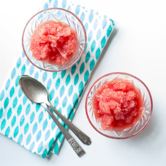 Watermelon and Tequila Granita