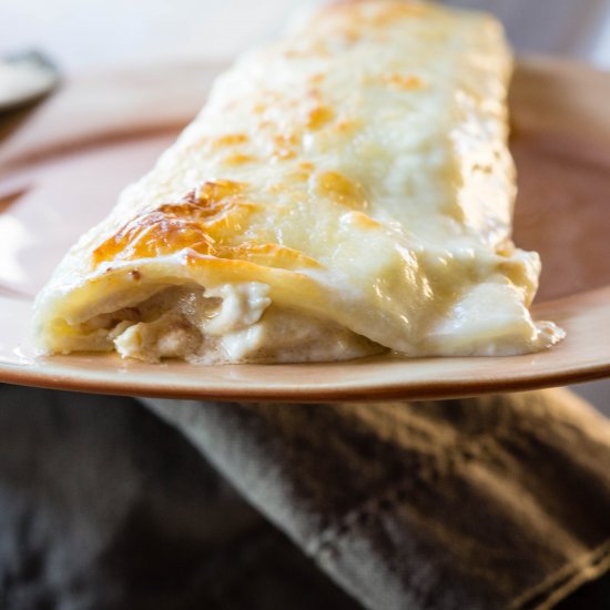 Creamy Cheesy Chicken Enchiladas