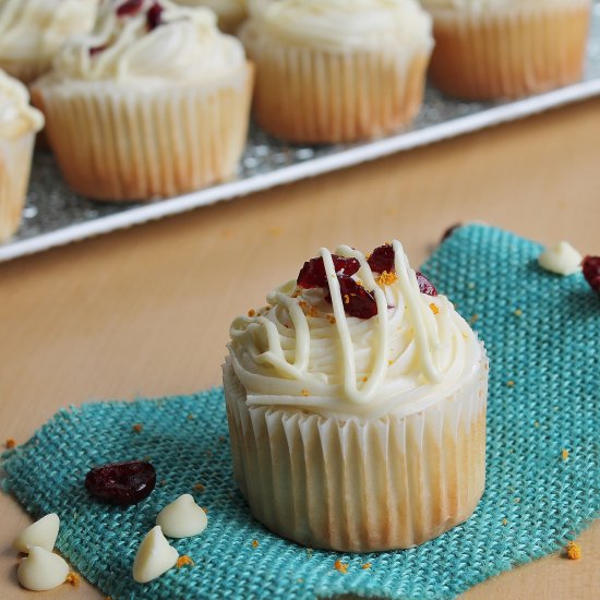 Cranberry Bliss Cupcakes