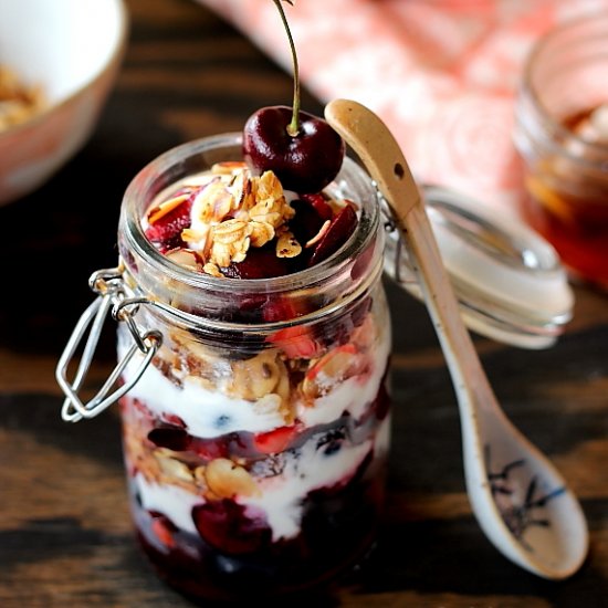 Cherry & Granola Parfait