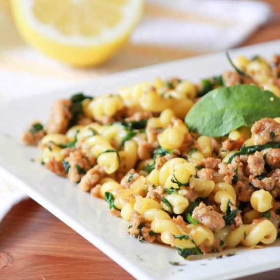 Spinach and Turkey Pasta Bake