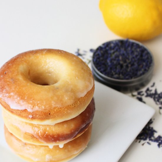 Lemon Lavender Donuts