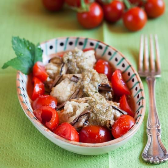 Eggplant Rolls with Millet