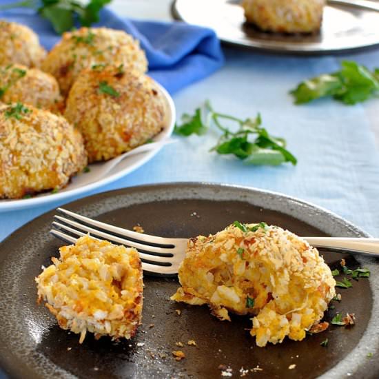 Baked Arancini Balls