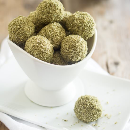 Matcha and Coconut Fat Bombs