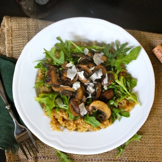 Thyme Mushroom Quinoa Risotto