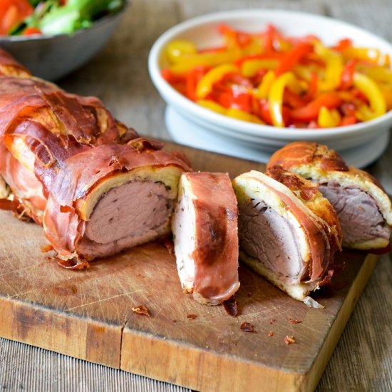 Herbed Pork Tenderloin in Baguette