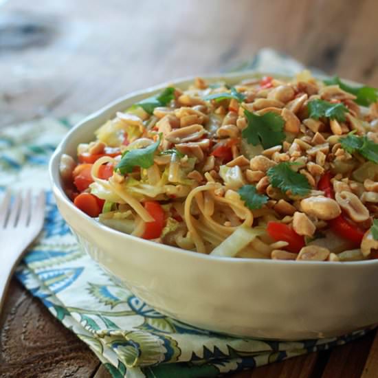 One-Pot Peanut Sesame Noodles