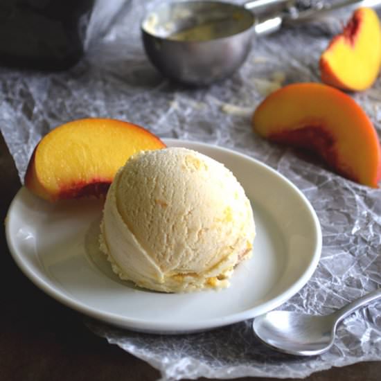 Fresh Peach Ice Cream