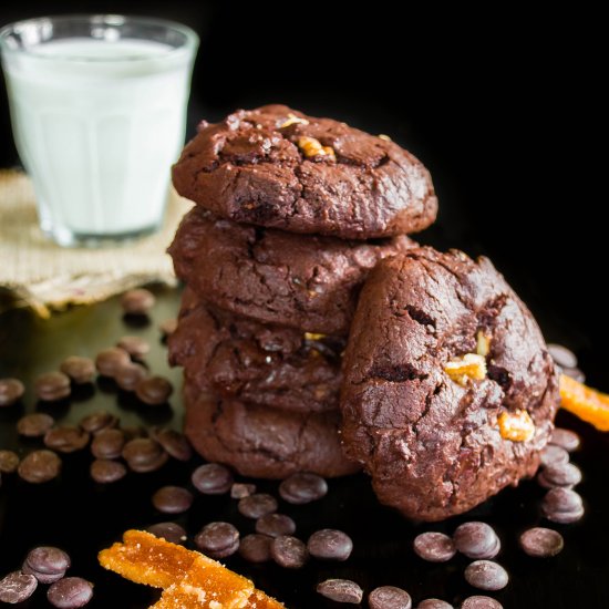 Chocolate Brownie Cookies w/  Twist