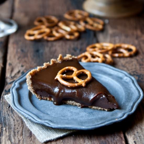 Chocolate Stout Caramel Tart