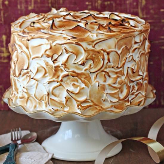 Banana Meringue Cake