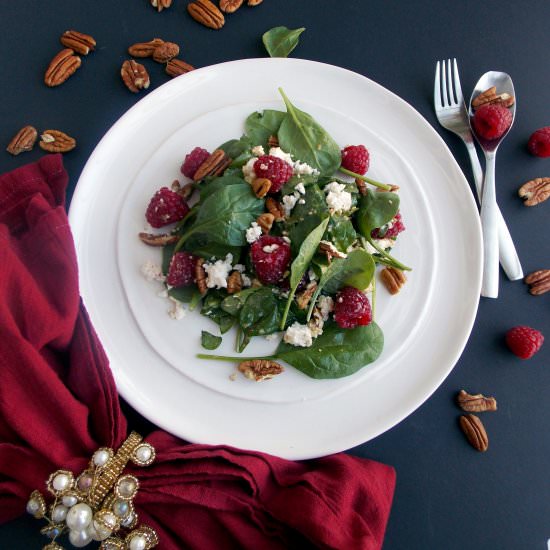 Raspberry, Pecan and Feta Salad