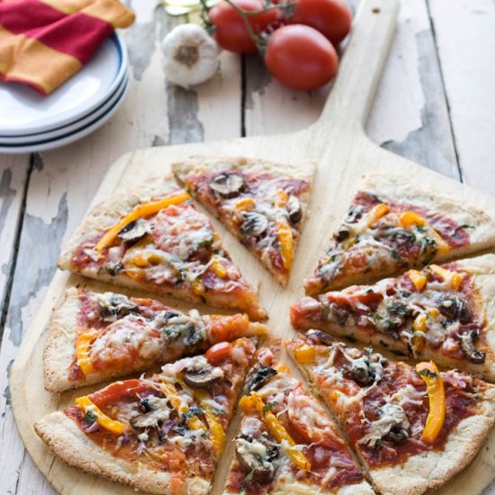 Gluten Free Summer Veggie Pizza