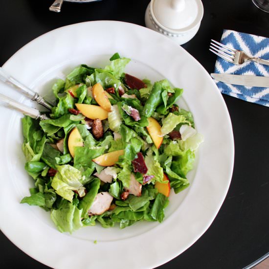 Peach and Prosciutto Salad