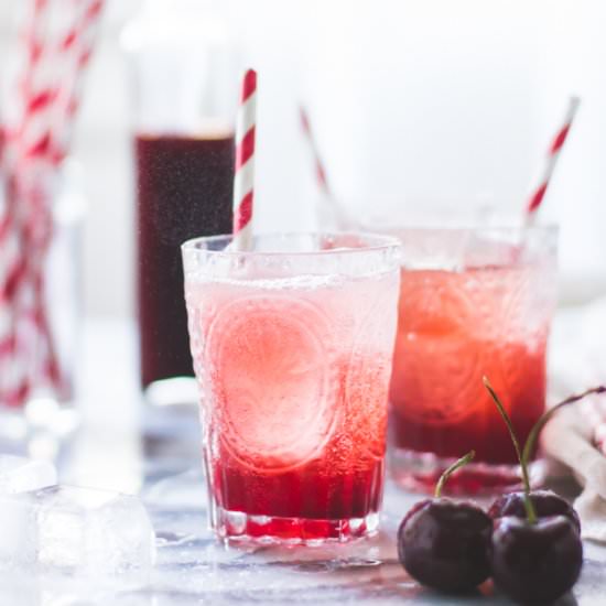 Cherry Vanilla Maple Shrub