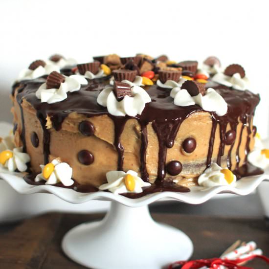 Chocolate Peanut Butter Cup Cake