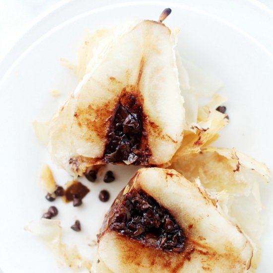 Chocolate Pear Dumplings