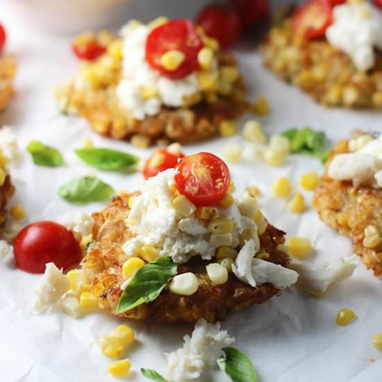 Corn and Crab Fritters