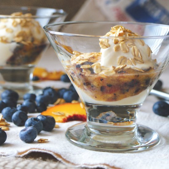 Peach + Blueberry Purée Dessert