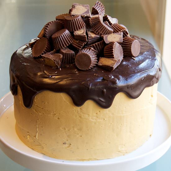 Chocolate Peanut Butter Layer Cake