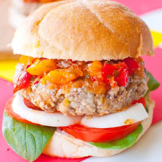 Black-Eyed Pea Burger w/ Chutney