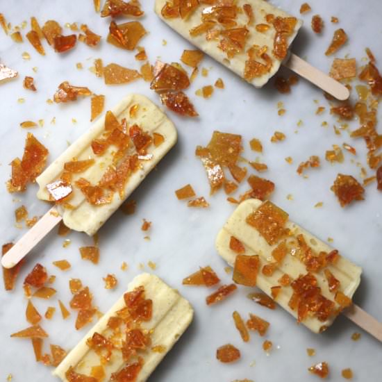 Creme Brulee Popsicles