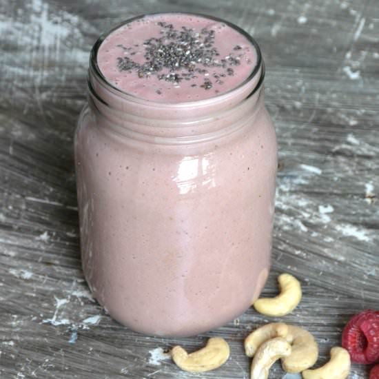 Raspberry Avocado Kale Smoothie