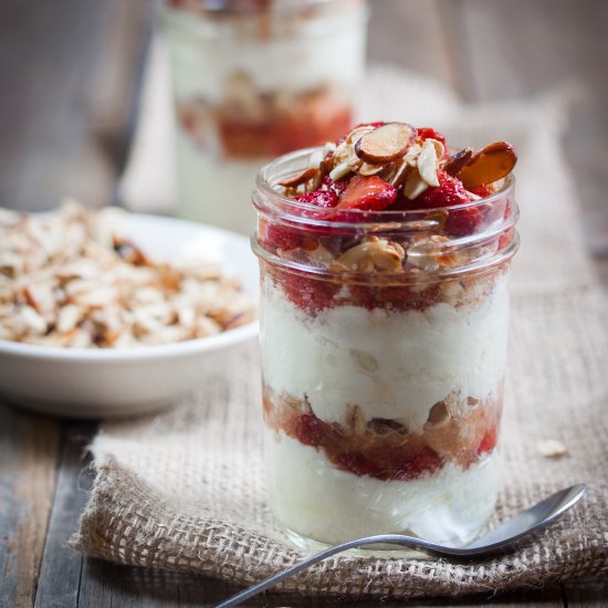 Roasted Strawberry Parfaits