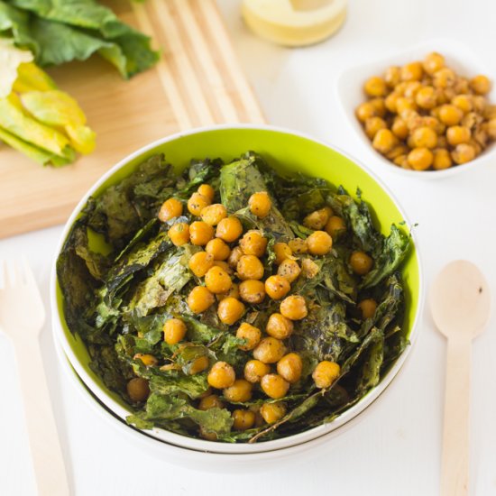 Crunchy Kale & Chickpea Salad