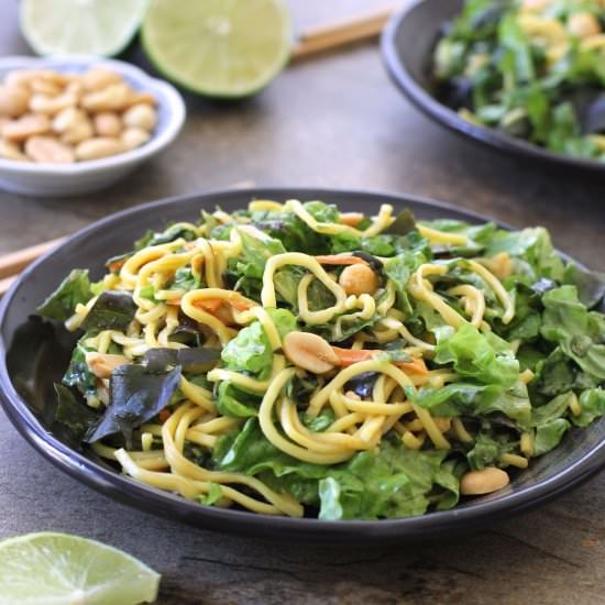 Salad with Peanut Lime Dressing