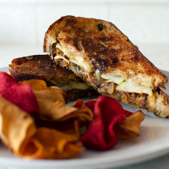 Aged Gouda and Apple Grilled Cheese