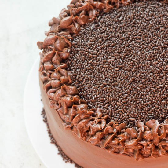 Chocolate Nutella Layer Cake