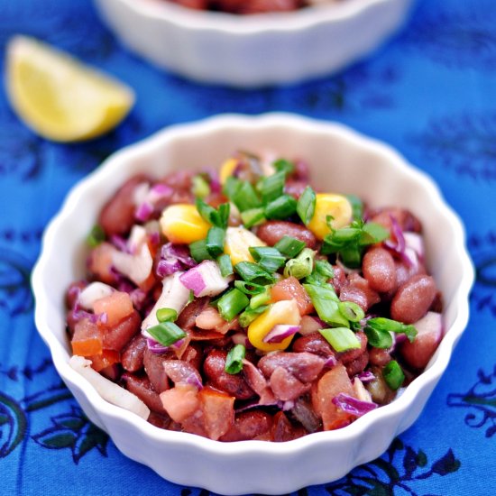 Purple Cabbage & Kidney Beans Salad