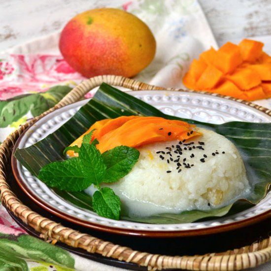 Thai Sticky Rice and Mango Dessert