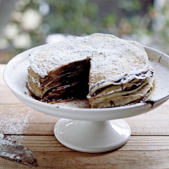 Nutella Crêpe Cake