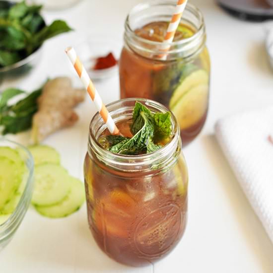 Spicy Ginger Iced Tea