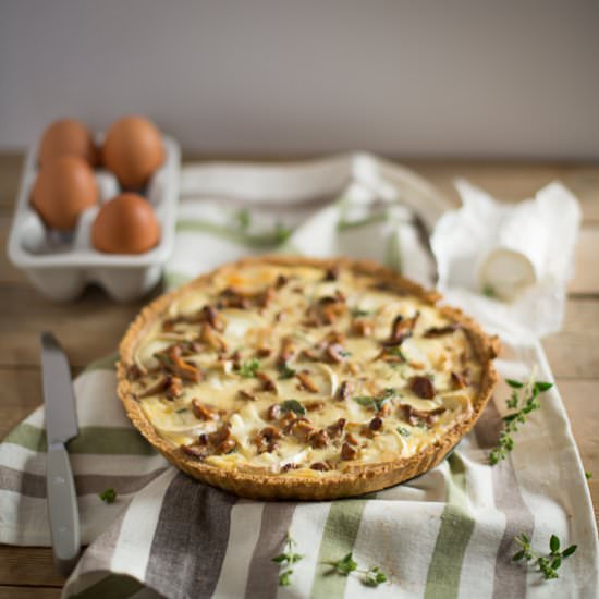 Chanterelle’s Tart with Goat Cheese