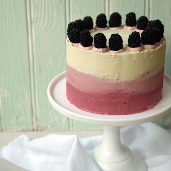 Blackberry Elderflower Layer Cake