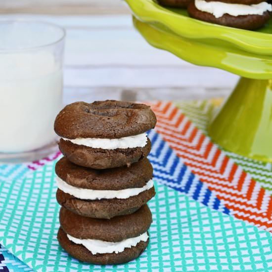 Gluten Free Chocolate Whoopie Cakes