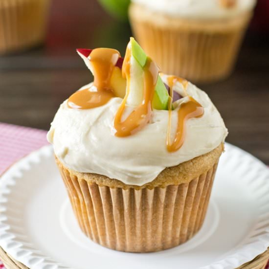 Caramel Apple Cupcakes