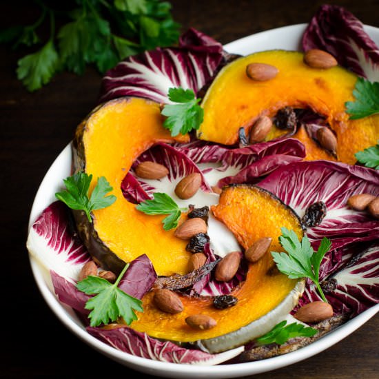 Roast Pumpkin & Radicchio Salad