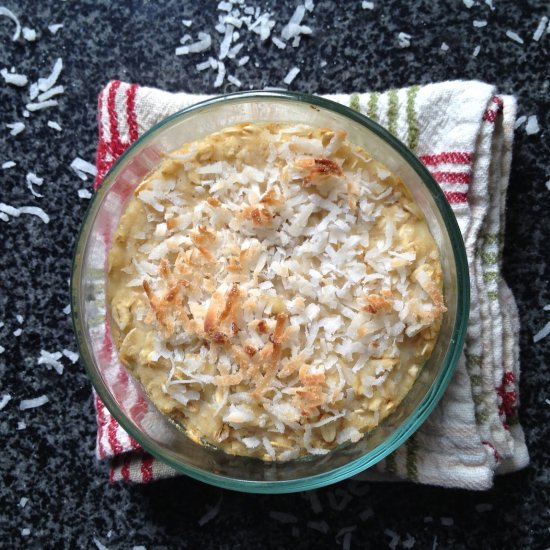 Toasted Coconut Baked Oatmeal