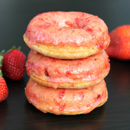 Double Strawberry Donuts