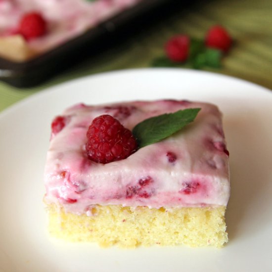 Raspberry Cake Bars