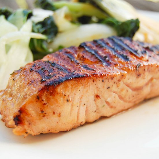 Honey Mustard Glazed Salmon