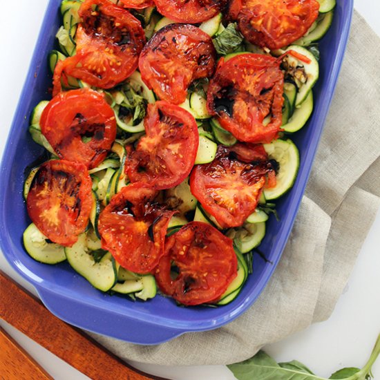 Grilled Tomatoes and Zucchini