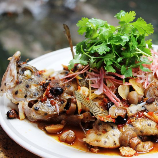 Thai Style Steamed Grouper Fish